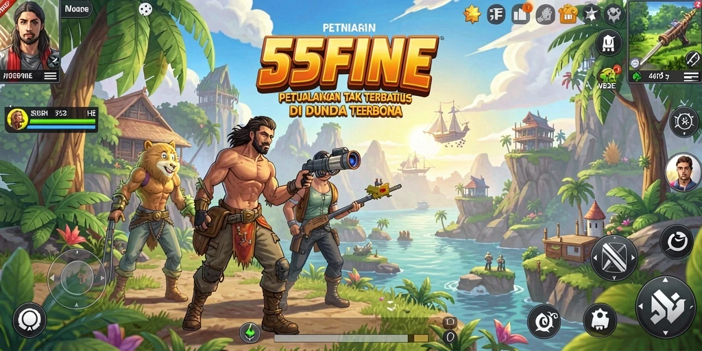 Menampilkan gameplay menakjubkan di dunia terbuka 55FIVE.