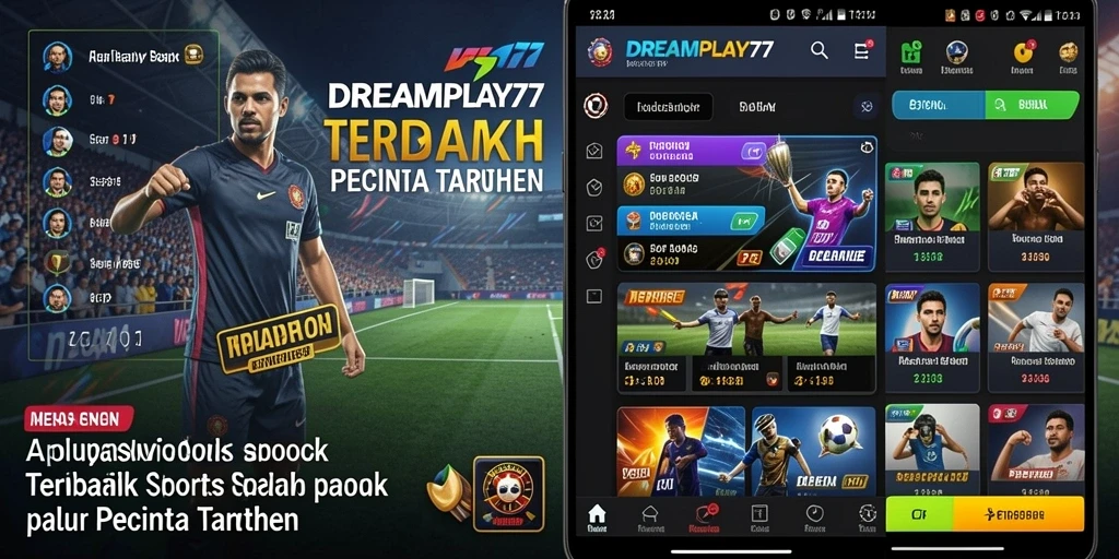 Screenshot utama dari DREAMPLAY77 menunjukkan antarmuka taruhan yang interaktif dan menarik.