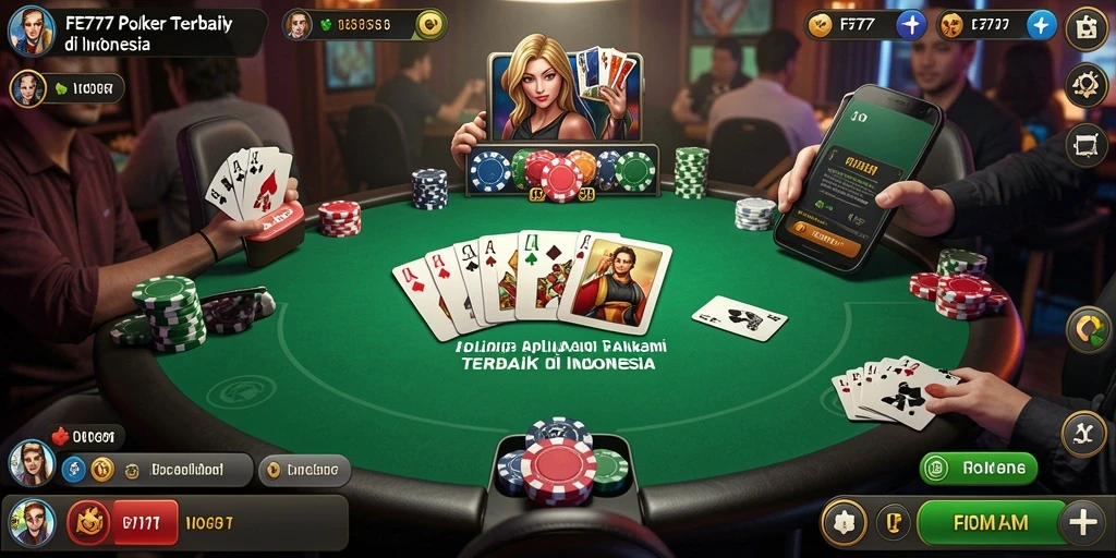 Tangkapan layar dari gameplay poker yang menarik di FE777.