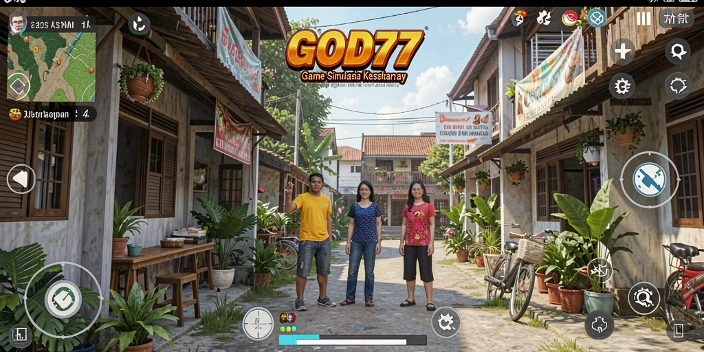 Screenshot utama GOD77 menampilkan interaksi gameplay yang seru dan menarik.