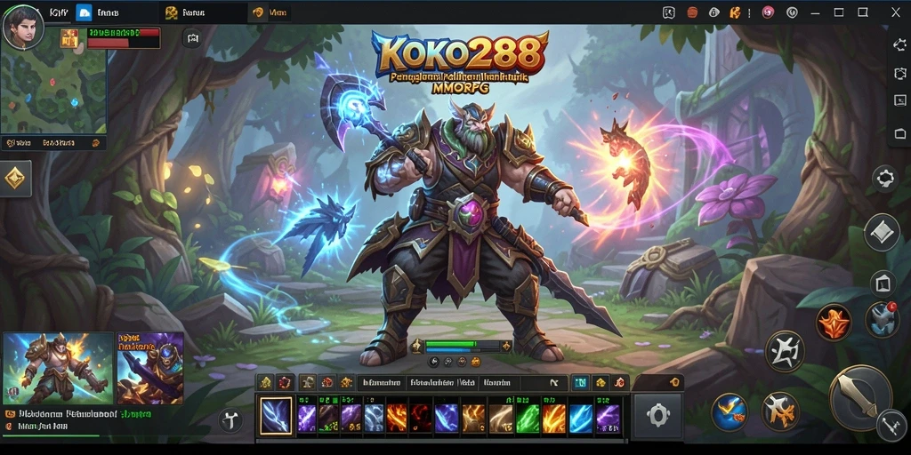 Screenshot gameplay KOKO288 yang menampilkan pertarungan yang mendebarkan.