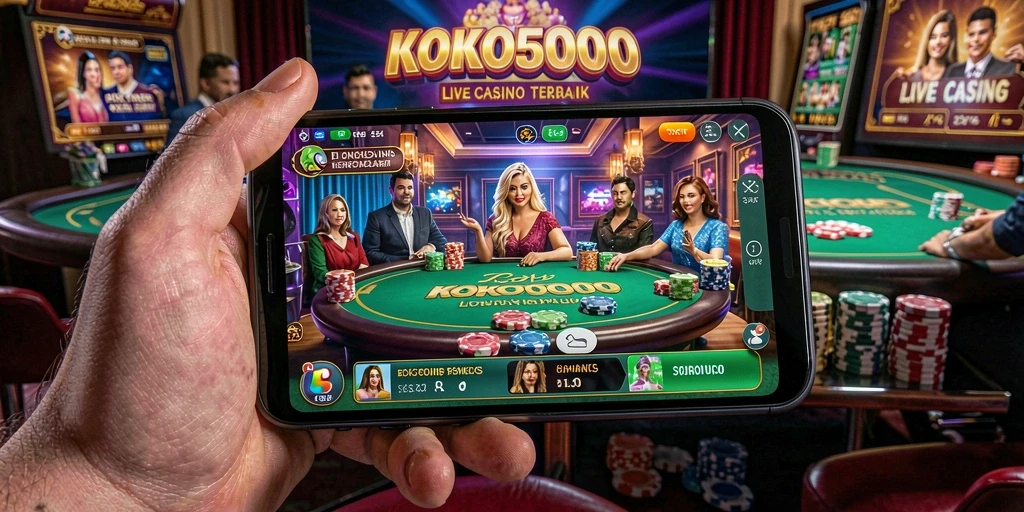 Tampilan gameplay seru dan interaktif di KOKO5000 Live Casino.