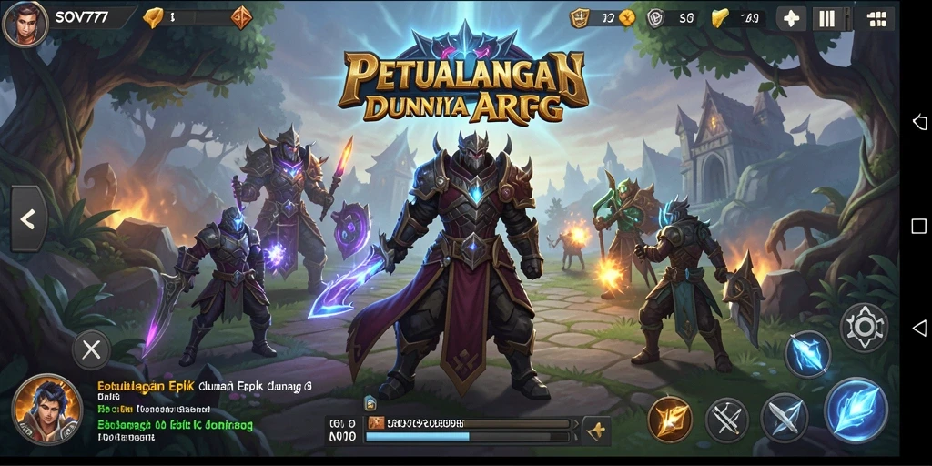 Tampilan gameplay SOV777 yang seru dengan pertarungan epik dan monster menantang.